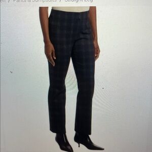 Elliott Lauren blackwatch plaid pull on pant sz 2
